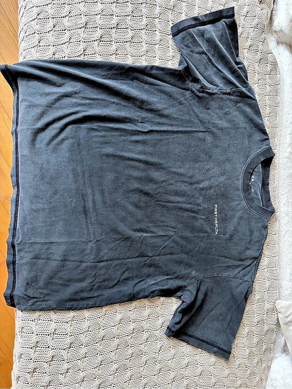 First Health Short Sleeve Graphic Tee in Black